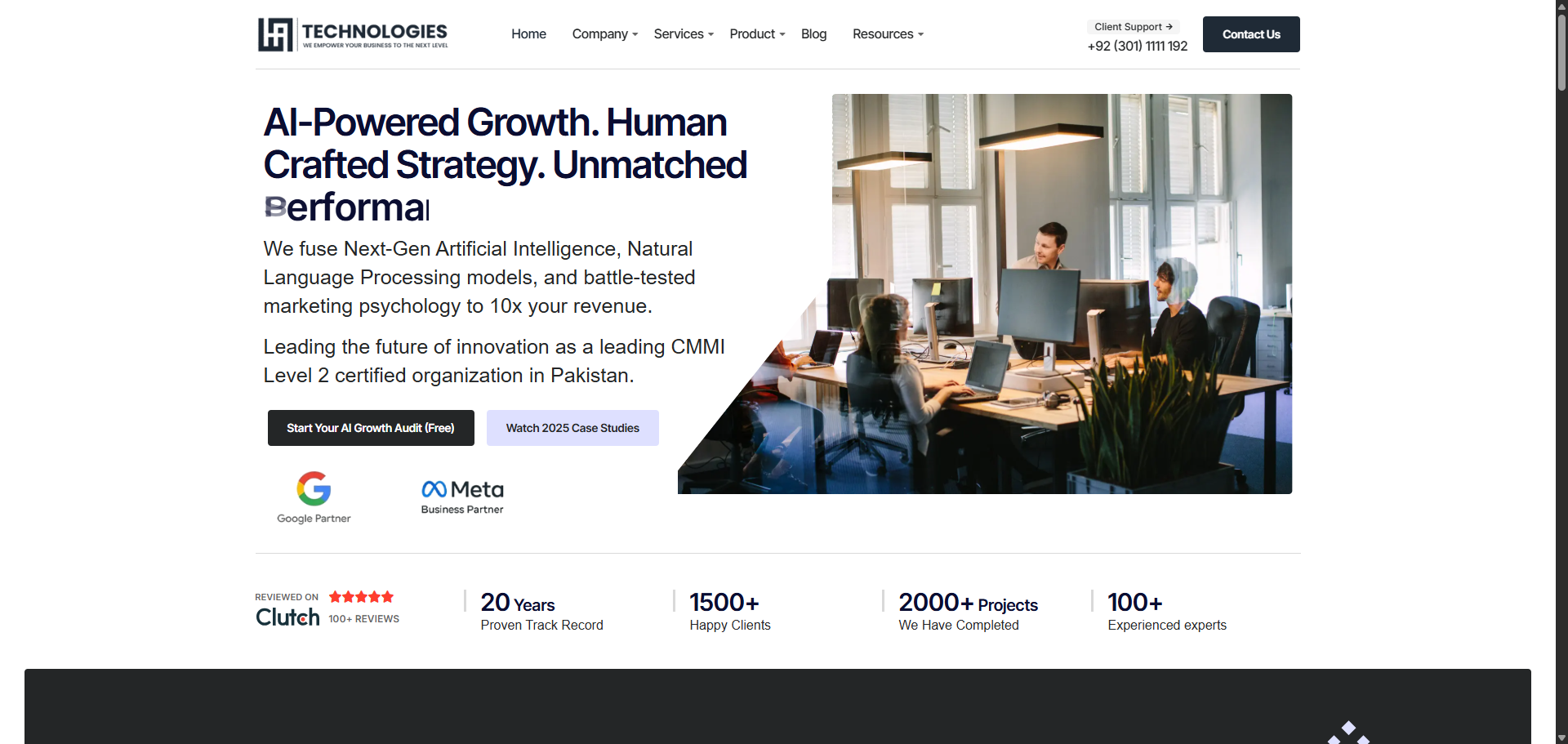 HA Technologies website screenshot