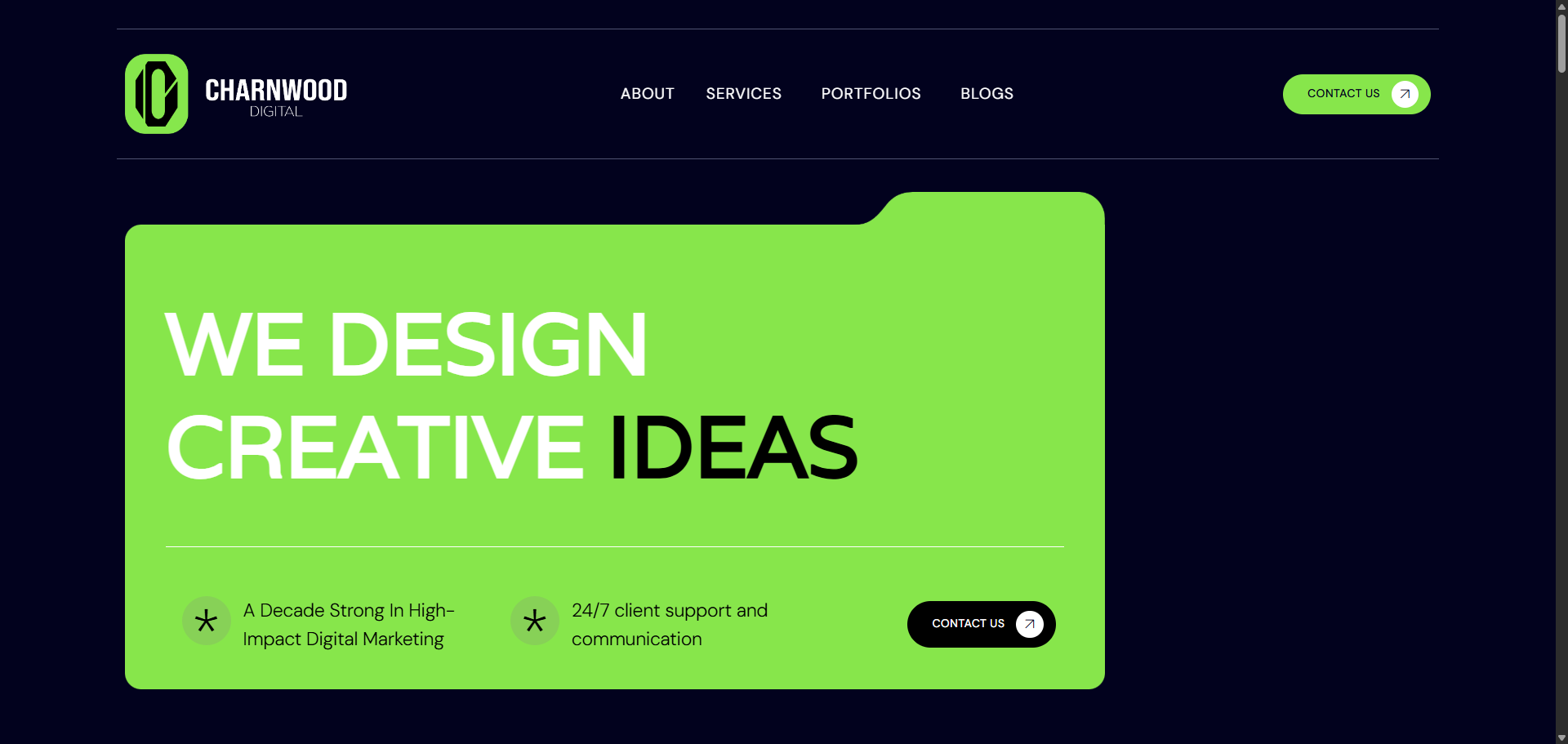 Charnwood Agency website screenshot